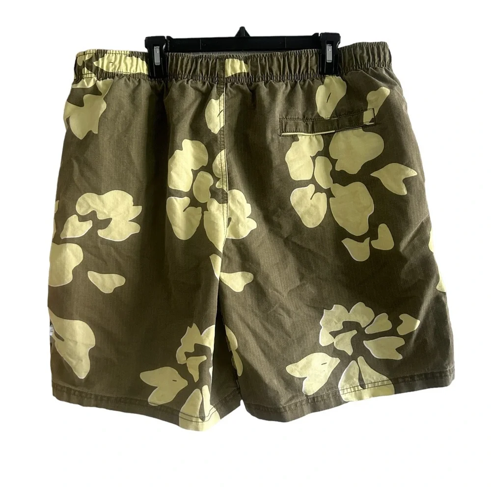 BREAKWATER Board Shorts Olive Yellow Sz XL